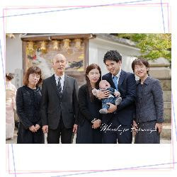 お宮参りの出張撮影|八尾市 恩智神社