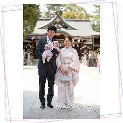 お宮参りの出張撮影 in 藤井寺市 辛國神社