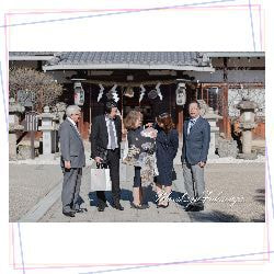 お宮参りの出張撮影 in 枚方市 片埜神社