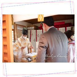 お宮参りの出張撮影 in 藤井寺市 辛國神社